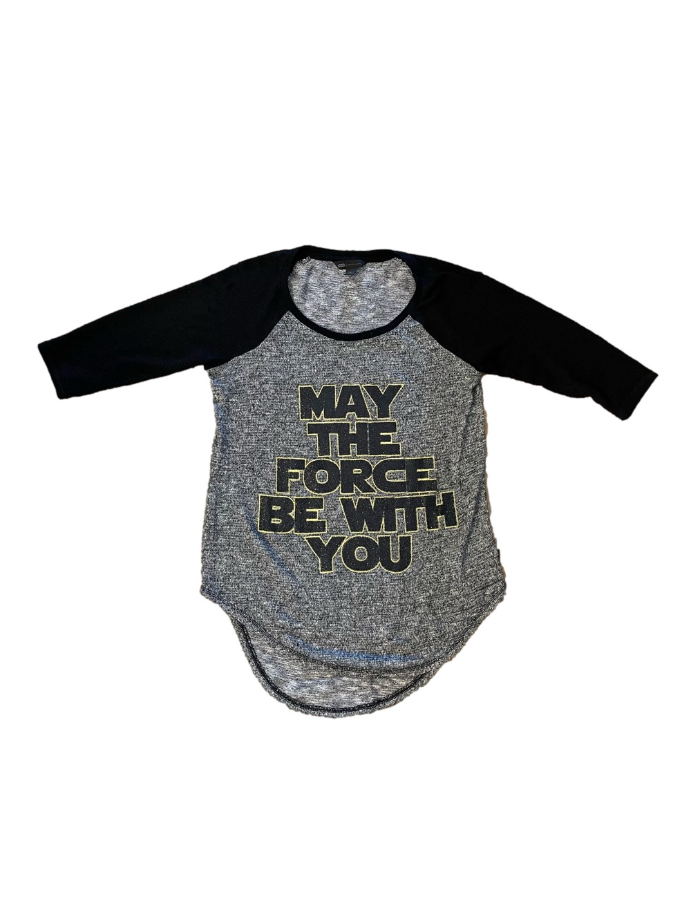 Rock & Republic x Star Wars Raglan Graphic Pullover Top Size Small